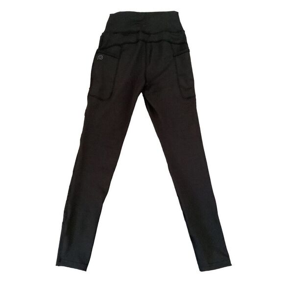 Nwt High Waisted Semi Sheer Strappy Leggings With Pockets Sexy Athletic Sporty L - Picture 2 of 9